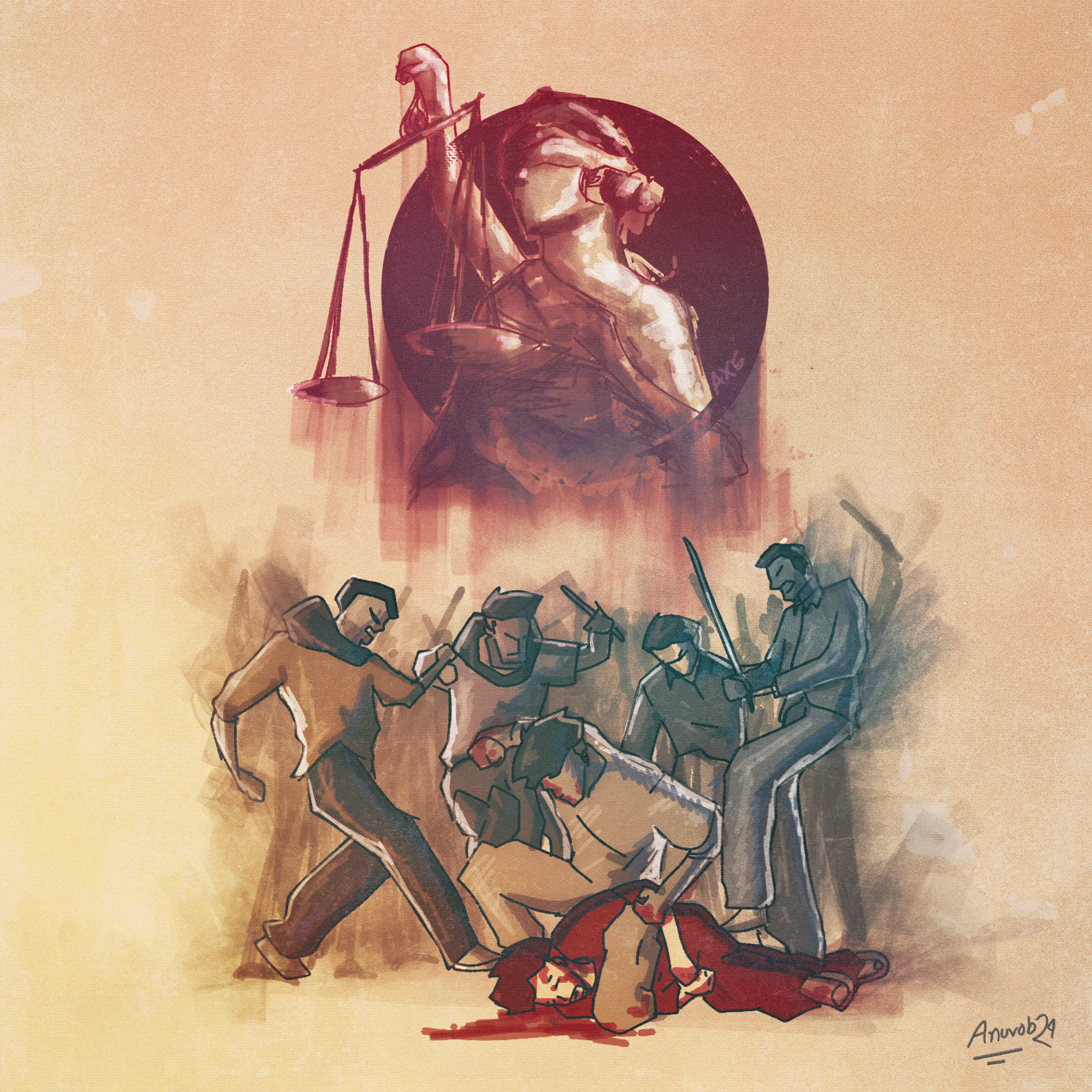 Blind Justice in the Face of Mob Fury